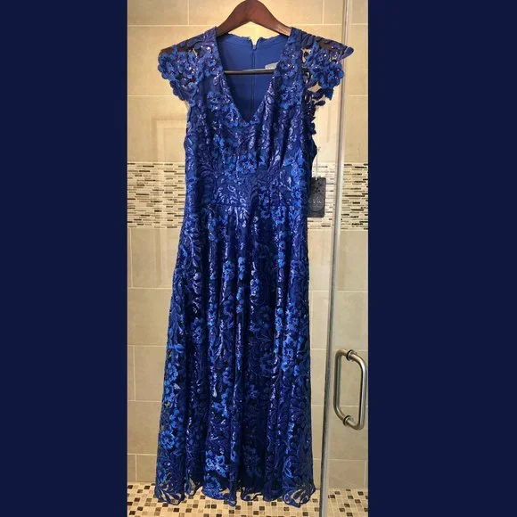 Eva Franco | Dresses | Eva By Eva Franco Lace Sequin Dress | Poshmark